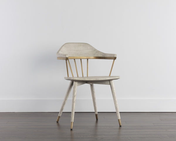 DEMI DINING ARMCHAIR - GREY