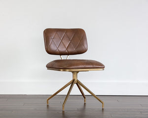 Virtu Swivel Chair - Bravo Cognac