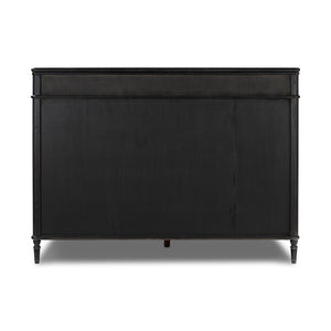 Toulouse Bed In Distressed Black In King