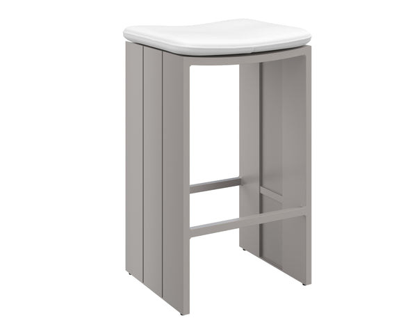 VERIN BARSTOOL - GREIGE - STINSON WHITE