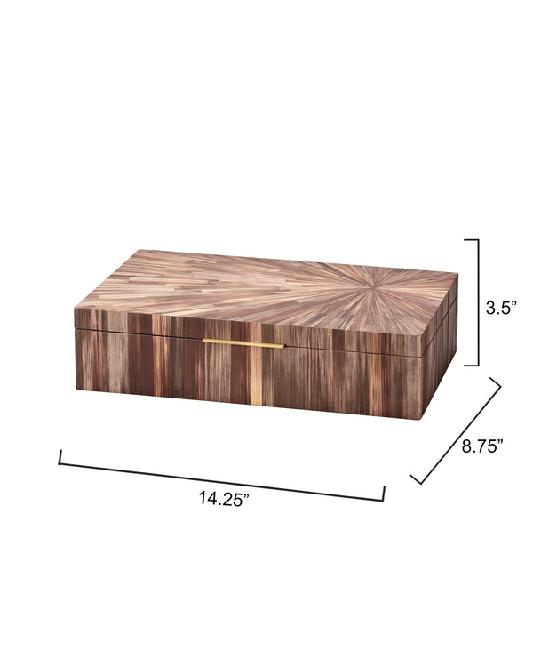 Palm Marquetry Decorative Box