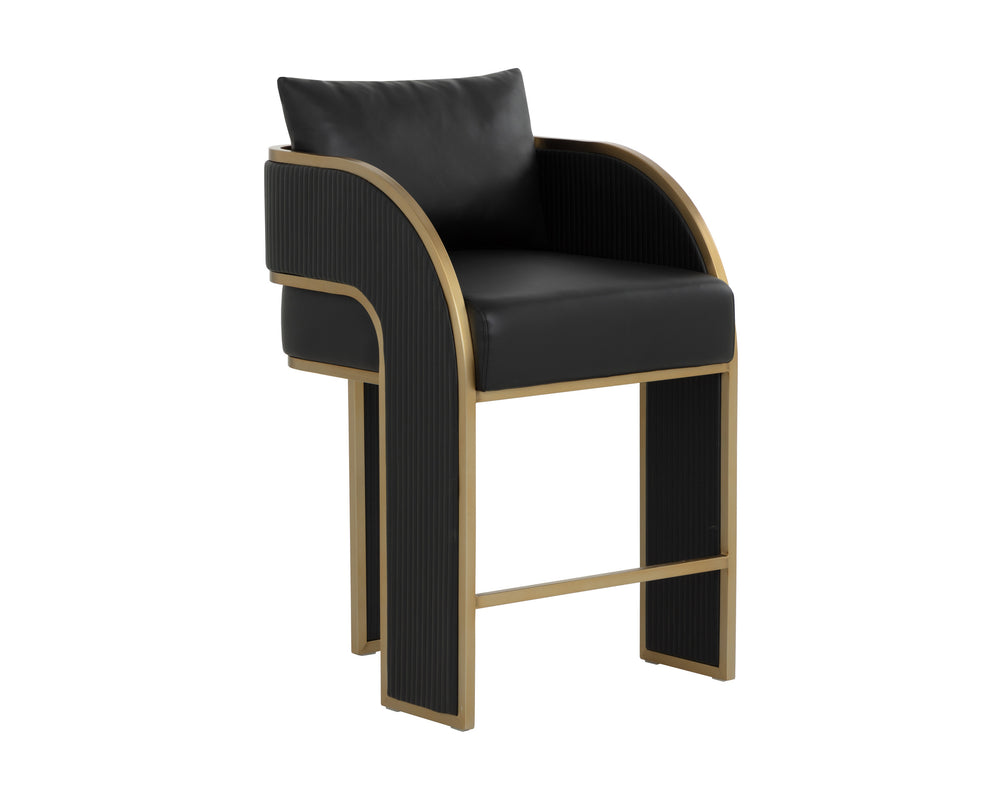 BAZ COUNTER STOOL - NAPA BLACK