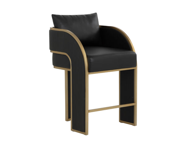 BAZ COUNTER STOOL - NAPA BLACK