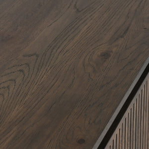 Roya Solid Wood 4Dr Cabinet - Toasted Brown