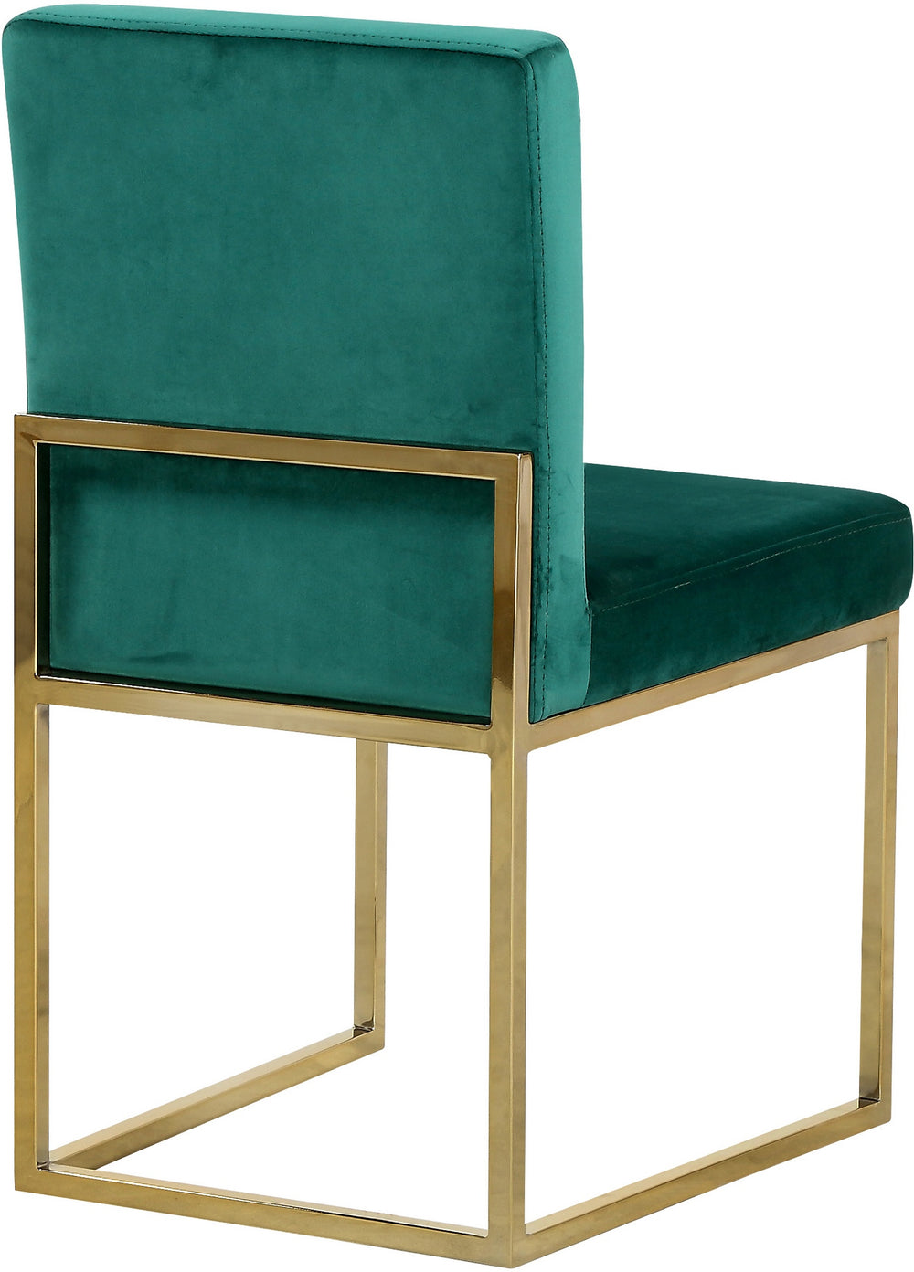 Joanna Dining Chair In Green Velvet
