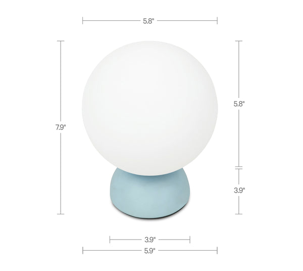 Moe's Ovi Table Lamp with Opal Glass Globe
