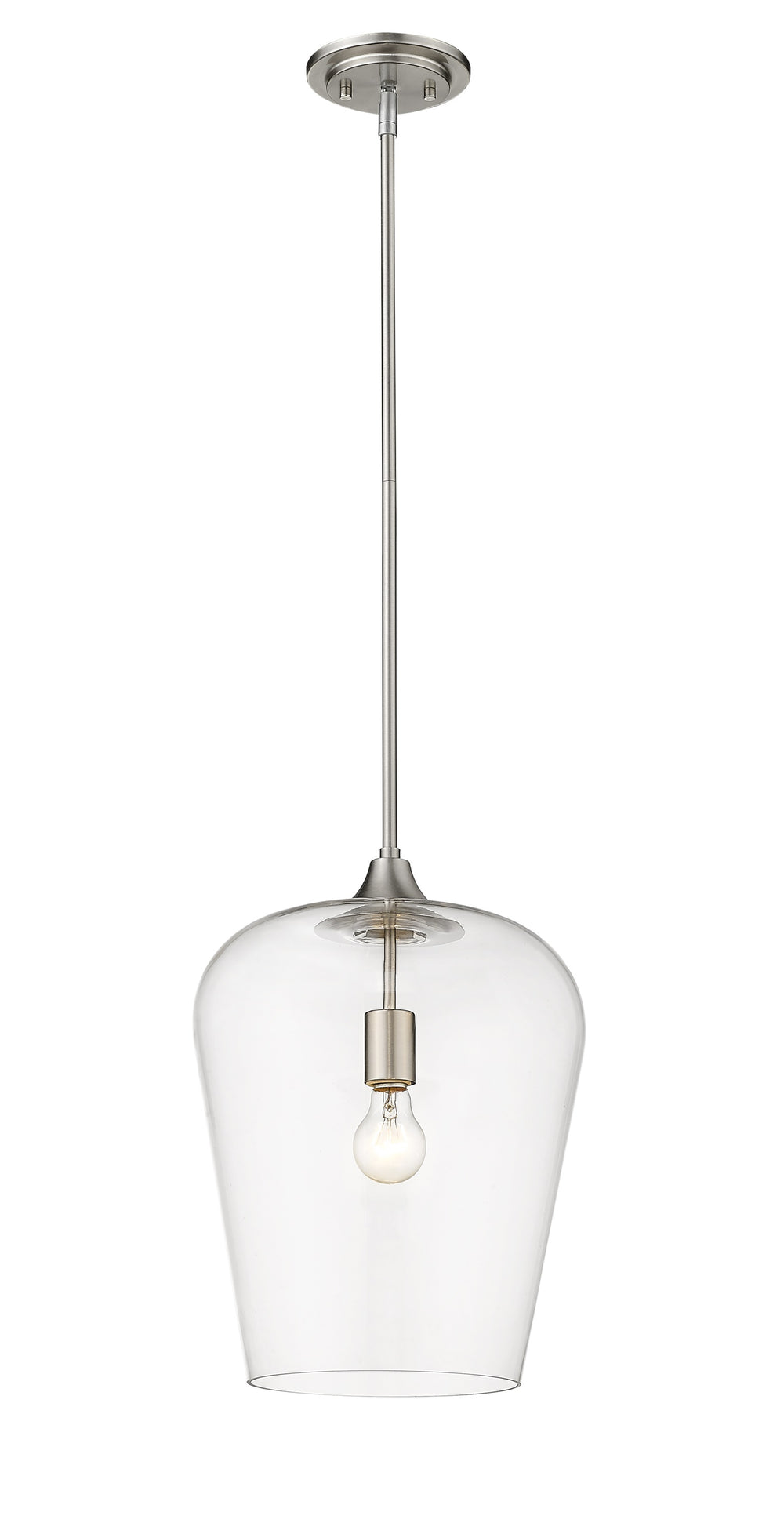 Joliet 1 Light Pendant in Brushed Nickel Finish