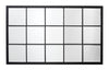 Tribecca Iron Grid Rectangle Wall Mirror, Black
