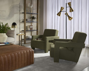FORESTER LOUNGE CHAIR - COPENHAGEN OLIVE