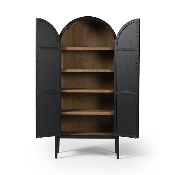 Tolle Panel Door Cabinet In Drifted Mat Blk