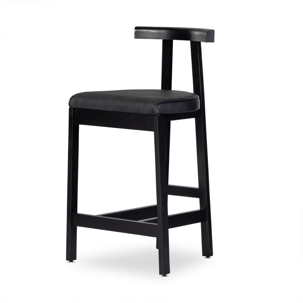 Tex Stool In Black Rosa Morada