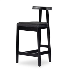 Tex Stool In Black Rosa Morada