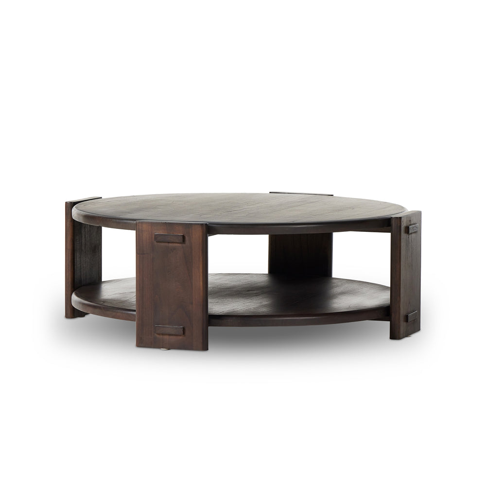 Two Tier Coffee Table in Matte Brown Neem