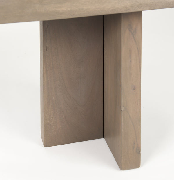 Konstantin 70.0 x 18.0 x 18.0 Medium Brown Wood W/ Live Edge Bench