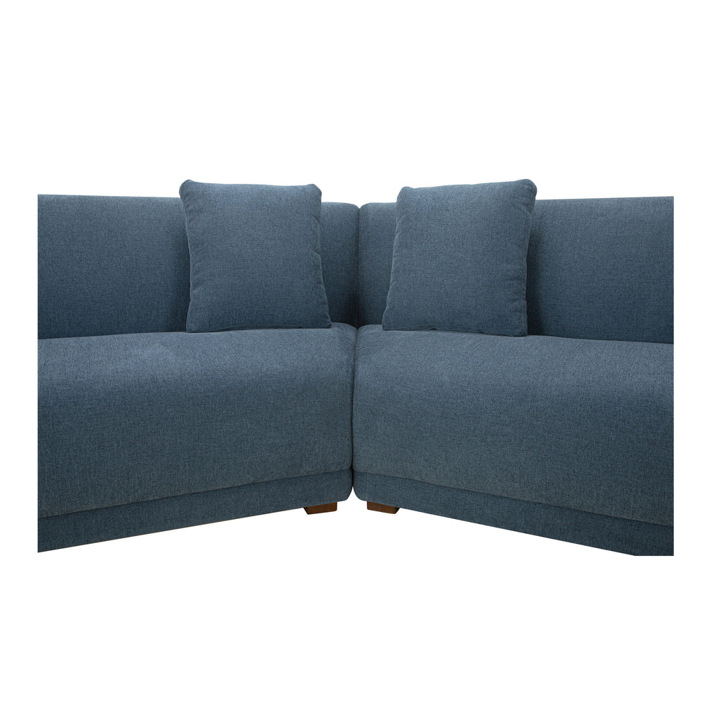 Moe's Fraser 5 Piece Modular Sectional in Deep Blue
