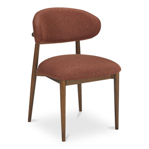 Ellie Dining Chair in Rust Upholstery