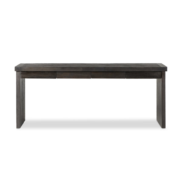 Warby Desk in Worn Black Veneer