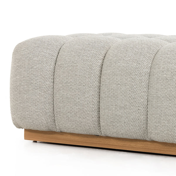Roma Outdoor Ottoman Piece In Faye Ash