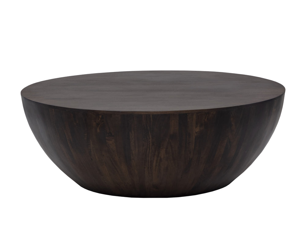 KINSLEY COFFEE TABLE - SMALL - DARK BROWN