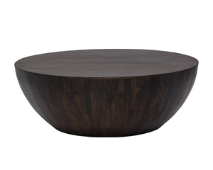 KINSLEY COFFEE TABLE - SMALL - DARK BROWN