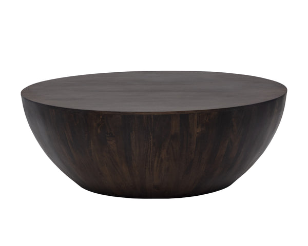 KINSLEY COFFEE TABLE - SMALL - DARK BROWN