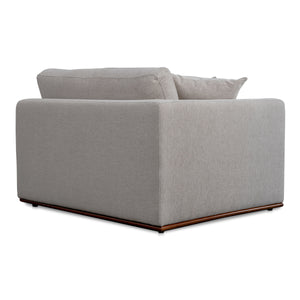 Rue Left Arm Facing Chair in Flecked Grey