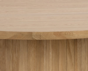 KALLA DINING TABLE - ROUND - RUSTIC OAK - 68"