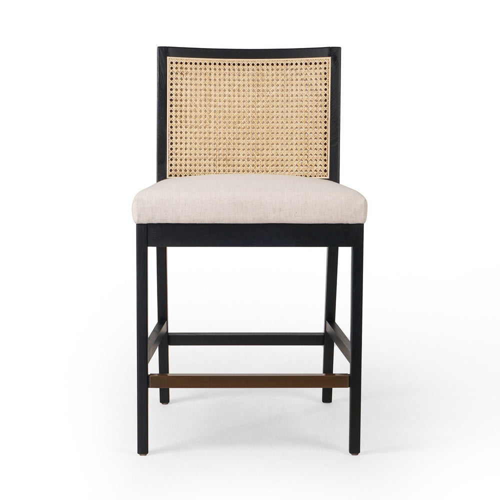 Antonia Cane Armless Bar + Counter Stool - Savile Flax