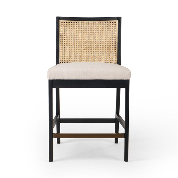 Antonia Cane Armless Bar + Counter Stool - Savile Flax