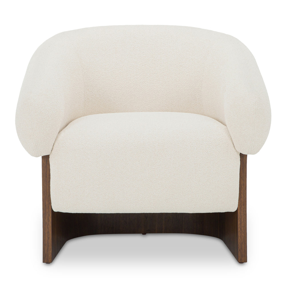 Moe's Otto Accent Chair in Flecked Cream