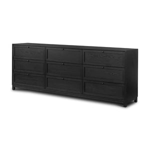 Millie 9 Drawer Dresser In Drifted Matte Bl