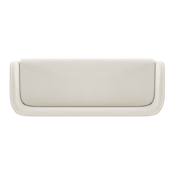 Marsha KD Velvet Bench, Dainty Cream