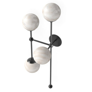 Armstrong 4 L Sconce - Black Gunmetal