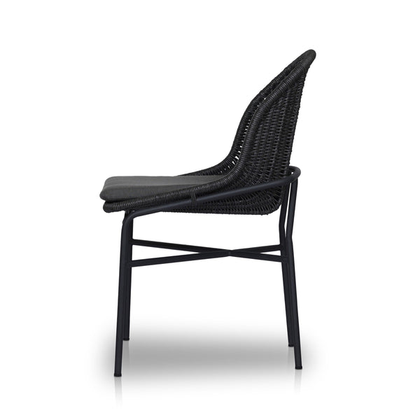 Jericho Outdoor Dining Chair In Vintage Coal And Charcoal Iron And Arashi Graphite