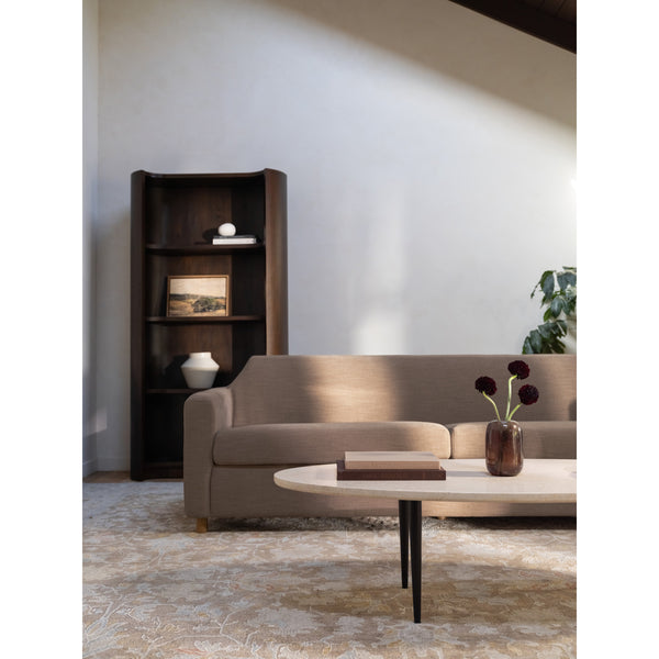 Moe's Finch Sofa in Soft Brown Linen Blend