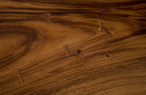 Iron Frame Bar Table, Chamcha Wood, Natural