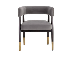 CALLEM DINING ARMCHAIR - ANTONIO CHARCOAL