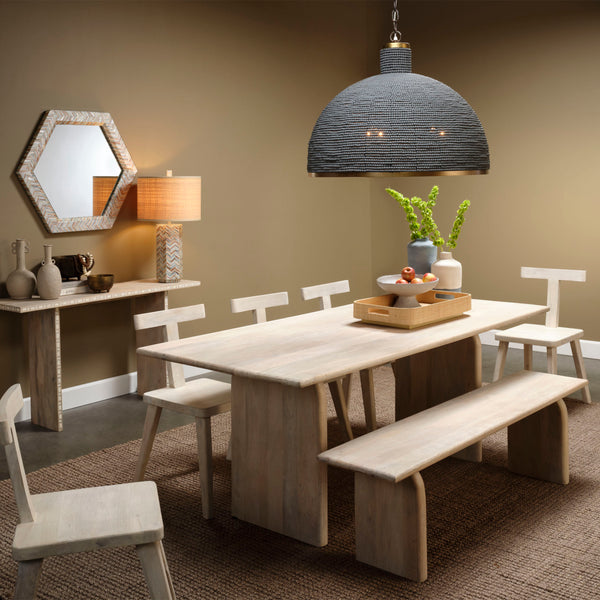 Arc Mango Wood Bench