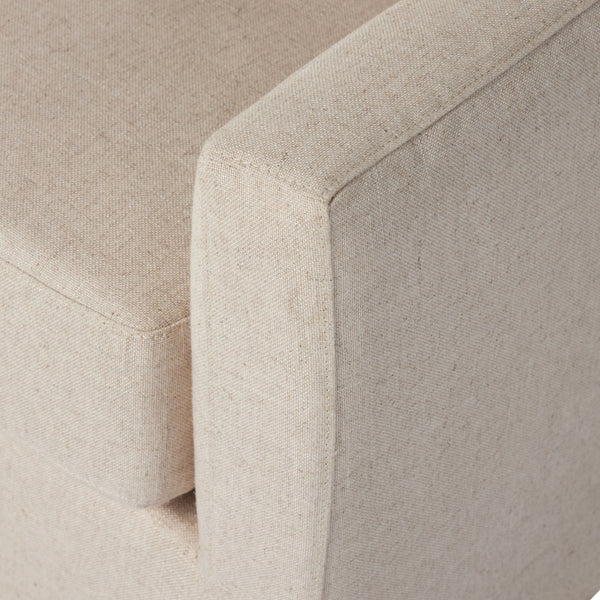 Hampton Slipcover Sofa In 93" In Evere Oatmeal