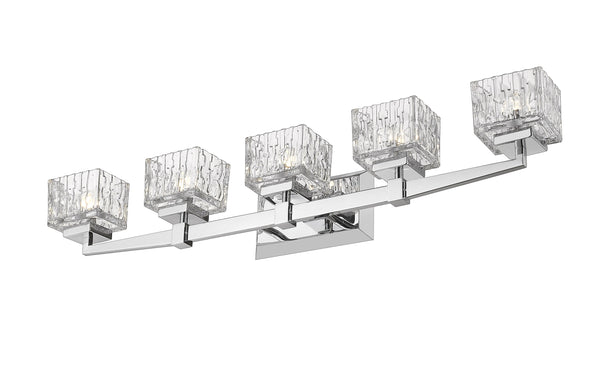 Rubicon 5 Light Vanity in Chrome Finish