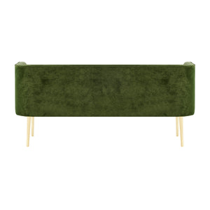 Marsha KD Velvet Bench, Dainty Green