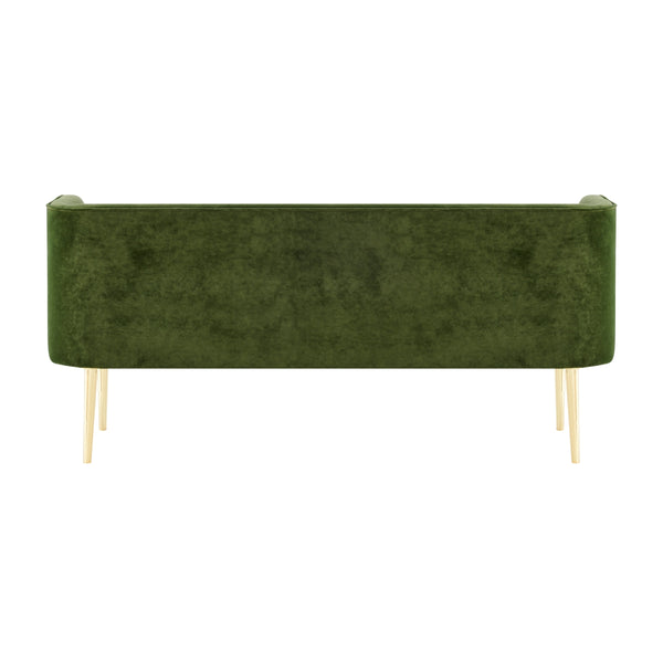 Marsha KD Velvet Bench, Dainty Green