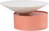 Abel Coffee Table In White and Pink