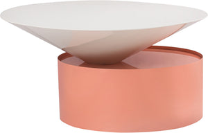 Abel Coffee Table In White and Pink