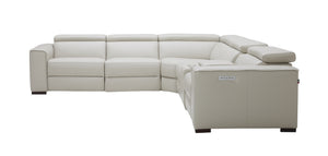 Killian Motion Sectional in Silver Grey