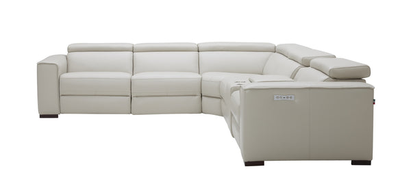 Killian Motion Sectional in Silver Grey