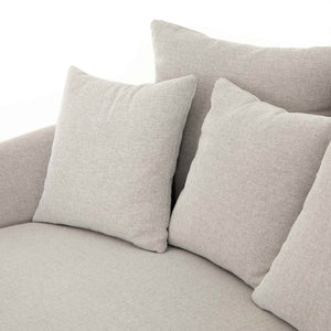 Chloe Media Lounger in Delta Bisque