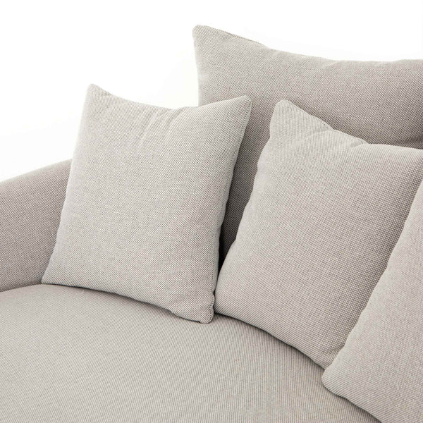 Chloe Media Lounger in Delta Bisque