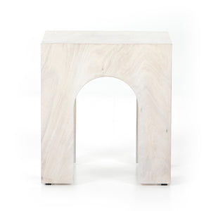 Fausto End Table In Bleached Guanacaste