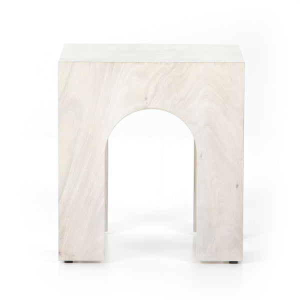 Fausto End Table In Bleached Guanacaste